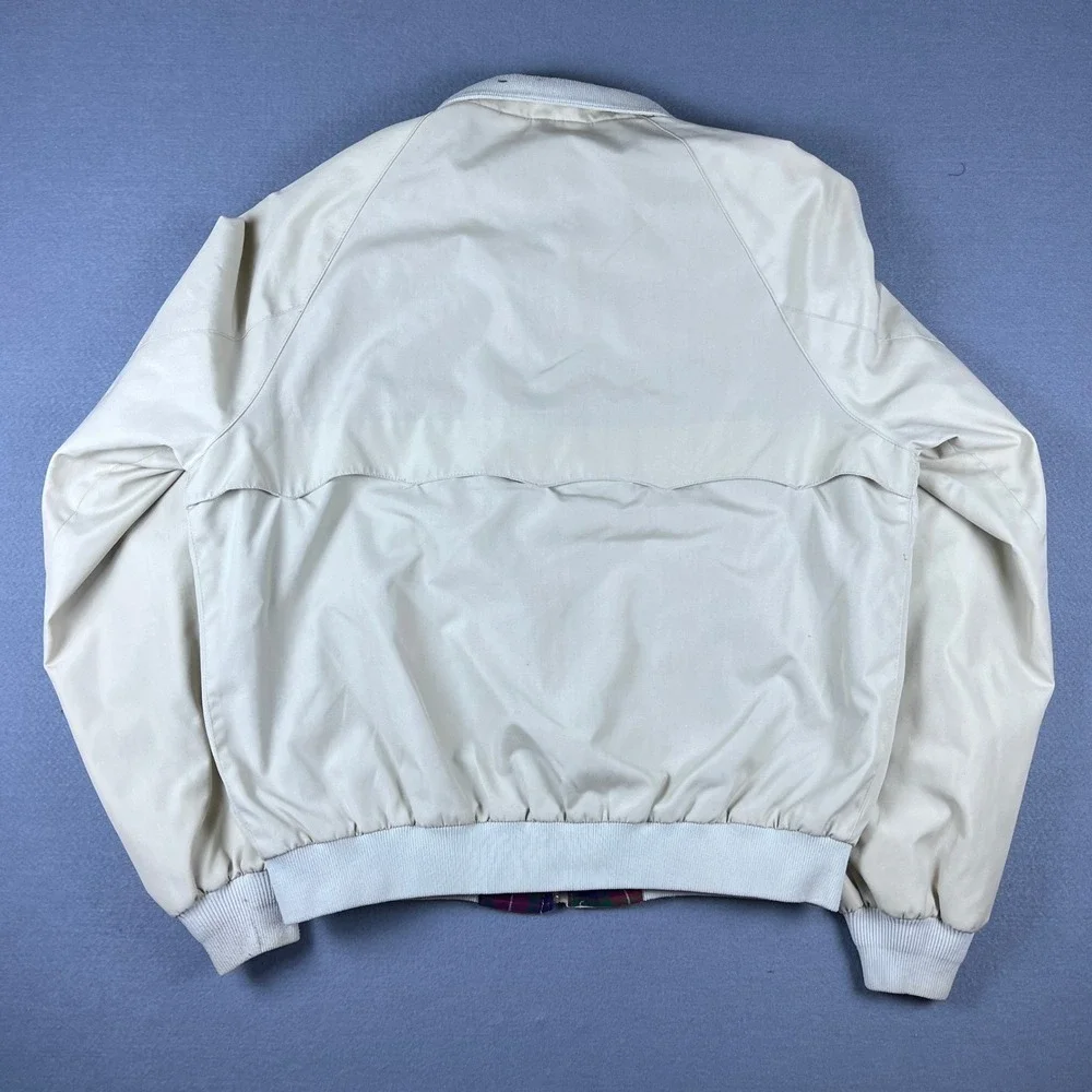 Vintage Baracuta Van Heusen Harrington G9 Jacket Cream Beige Plaid Lining 42R
